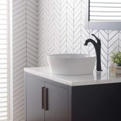 KRAUS Viva 15-3/4 in. Round Porcelain Ceramic Vessel Sink in White 18 KRAUS Viva 15-3/4 in. Round Porcelain Ceramic Vessel Sink in White -Bathroom Sinks Sales white kraus vessel sinks kcv 205gwh a0 1000