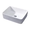 LUXIER Rectangular Bathroom Ceramic Vessel Sink Art Basin in White 2 LUXIER Rectangular Bathroom Ceramic Vessel Sink Art Basin in White -Bathroom Sinks Sales white luxier vessel sinks cs 013 64 1000