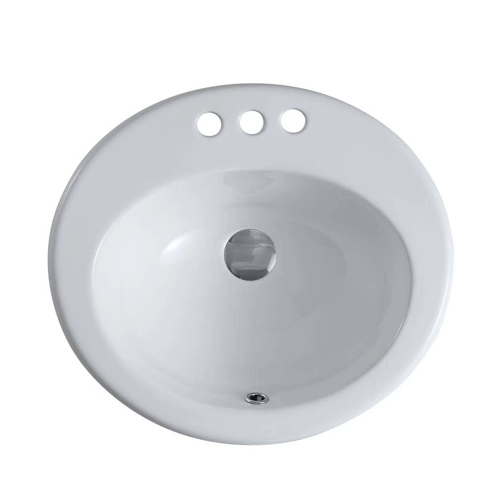 Maincraft Victorian 20 in. Above Sink BasinBasin in White Ceramic 3 Maincraft Victorian 20 in. Above Sink BasinBasin in White Ceramic