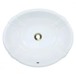 Bathroom Sinks Sales 13 MR Direct Dual-Mount Porcelain Drop-in Bathroom Sink in White