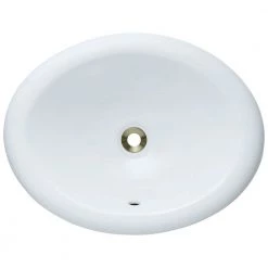 MR Direct Overmount Porcelain Bathroom Sink in White