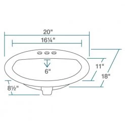 MR Direct Overmount Porcelain Bathroom Sink in White with Pop-Up Drain in Antique Bronze -Bathroom Sinks Sales white mr direct drop in bathroom sinks o2018 w pud abr 40 1000