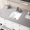 MR Direct Undermount Porcelain Bathroom Sink in White with Pop-Up Drain in Brushed Nickel -Bathroom Sinks Sales white mr direct undermount bathroom sinks u1414 w pud bn 64 1000