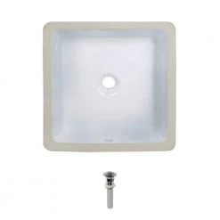 MR Direct Undermount Porcelain Bathroom Sink in White with Pop-Up Drain in Brushed Nickel 11 MR Direct Undermount Porcelain Bathroom Sink in White with Pop-Up Drain in Brushed Nickel -Bathroom Sinks Sales white mr direct undermount bathroom sinks u1414 w pud bn e1 1000