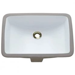 MR Direct Undermount Porcelain Bathroom Sink in White