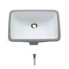 MR Direct Undermount Porcelain Bathroom Sink in White with Pop-Up Drain in Brushed Nickel -Bathroom Sinks Sales white mr direct undermount bathroom sinks u1913 w pud bn 64 1000