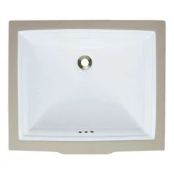 MR Direct Undermount Porcelain Bathroom Sink in White