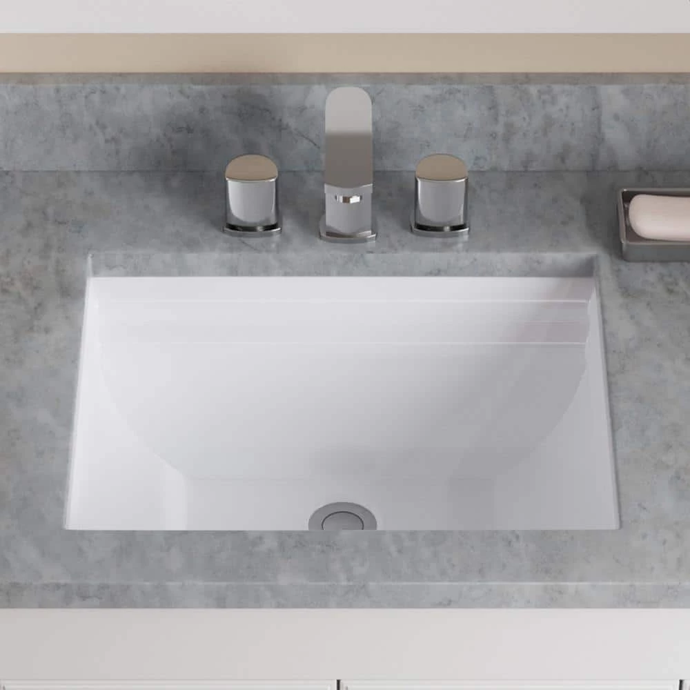 MR Direct Undermount Porcelain Bathroom Sink in White 4 MR Direct Undermount Porcelain Bathroom Sink in White - Image 2
