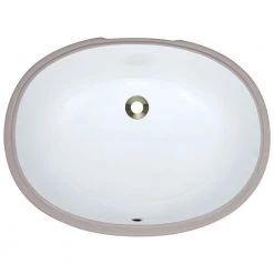 MR Direct Undermount Porcelain Bathroom Sink in White