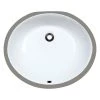 MR Direct Undermount Porcelain Bathroom Sink in White