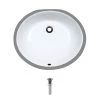MR Direct Undermount Porcelain Bathroom Sink in White with Pop-Up Drain in Brushed Nickel 1 MR Direct Undermount Porcelain Bathroom Sink in White with Pop-Up Drain in Brushed Nickel -Bathroom Sinks Sales white mr direct undermount bathroom sinks upm w pud bn 64 1000
