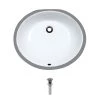 MR Direct Undermount Porcelain Bathroom Sink in White with Pop-Up Drain in Chrome -Bathroom Sinks Sales white mr direct undermount bathroom sinks upm w pud c 64 1000