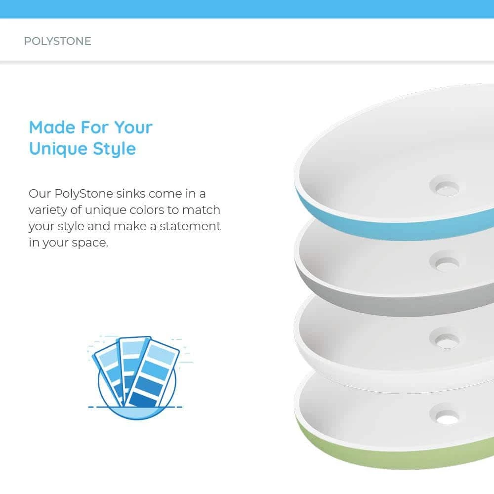 MR Direct Vessel Bathroom Sink in White with 731 Faucet and Pop-Up Drain in Brushed Nickel 12 MR Direct Vessel Bathroom Sink in White with 731 Faucet and Pop-Up Drain in Brushed Nickel - Image 10