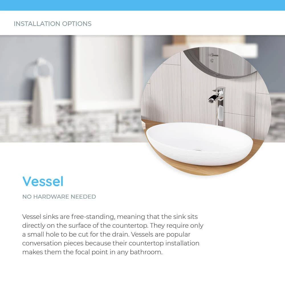 MR Direct Vessel Bathroom Sink in White with 731 Faucet and Pop-Up Drain in Brushed Nickel 10 MR Direct Vessel Bathroom Sink in White with 731 Faucet and Pop-Up Drain in Brushed Nickel - Image 8