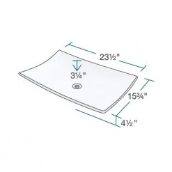 MR Direct Porcelain Vessel Sink in White -Bathroom Sinks Sales white mr direct vessel sinks v360 w 40 1000