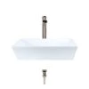 MR Direct Porcelain Vessel Sink in White with 731 Faucet and Pop-Up Drain in Brushed Nickel -Bathroom Sinks Sales white mr direct vessel sinks v370 w 731 bn 64 1000