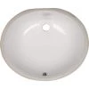 MSI Undermount Porcelain Ceramic Bathroom Sink in White Oval -Bathroom Sinks Sales white msi undermount bathroom sinks undovlwht 1714 64 1000