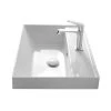 Nameeks Teorema Drop-in Bathroom Sink in White -Bathroom Sinks Sales white nameeks drop in bathroom sinks scarabeo 5108 one hole 64 1000