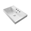 Nameeks Teorema Drop-in Bathroom Sink in White with 3 Faucet Holes 1 Nameeks Teorema Drop-in Bathroom Sink in White with 3 Faucet Holes -Bathroom Sinks Sales white nameeks drop in bathroom sinks scarabeo 5109 three hole 64 1000
