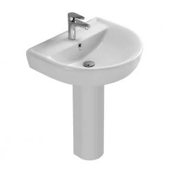 Nameeks Bella Pedestal Sink in White