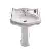 Nameeks Traditional Pedestal Sink in White -Bathroom Sinks Sales white nameeks pedestal sinks cerastyle 030200 ped one hole 64 1000