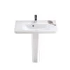 Nameeks Noura Pedestal Sink in White -Bathroom Sinks Sales white nameeks pedestal sinks cerastyle 033300u ped one hole 64 1000