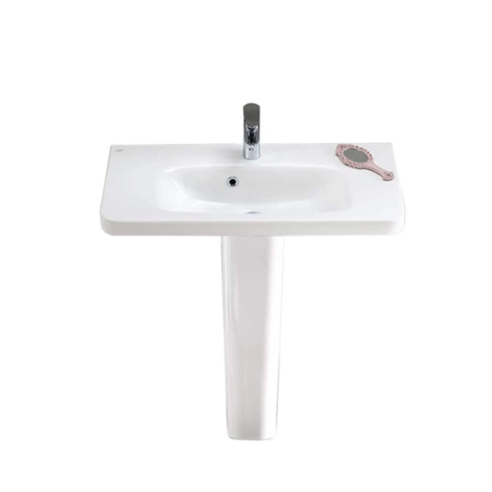 Nameeks Noura Pedestal Sink in White 3 Nameeks Noura Pedestal Sink in White