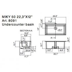 Nameeks Miky Undermount Bathroom Sink in White 9 Nameeks Miky Undermount Bathroom Sink in White -Bathroom Sinks Sales white nameeks undermount bathroom sinks scarabeo 8091 no hole 1f 1000