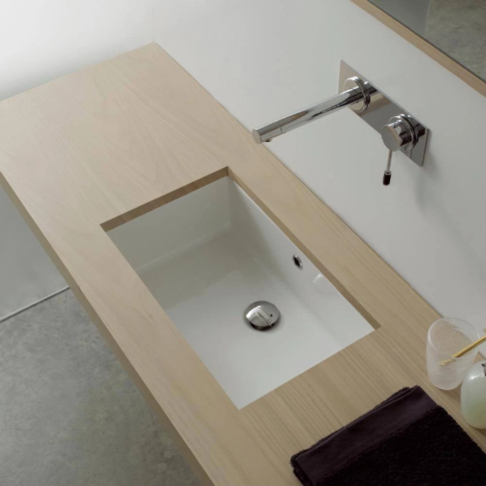 Nameeks Miky Undermount Bathroom Sink in White 4 Nameeks Miky Undermount Bathroom Sink in White - Image 2