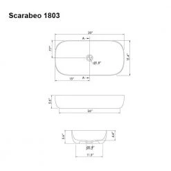Nameeks Glam Vessel Sink in White 11 Nameeks Glam Vessel Sink in White -Bathroom Sinks Sales white nameeks vessel sinks scarabeo 1803 no hole 44 1000