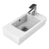 Nameeks City Wall Mounted Bathroom Sink in White -Bathroom Sinks Sales white nameeks wall mount sinks cerastyle 001500 u one hole 64 1000