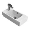 Nameeks City Wall Mounted Bathroom Sink in White -Bathroom Sinks Sales white nameeks wall mount sinks cerastyle 001600 u one hole 64 1000