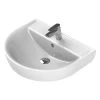 Nameeks Bella Wall Mounted Bathroom Sink in White 1 Nameeks Bella Wall Mounted Bathroom Sink in White -Bathroom Sinks Sales white nameeks wall mount sinks cerastyle 007800 u one hole 64 1000