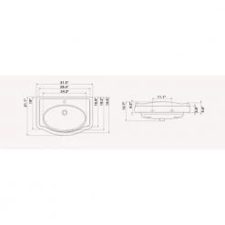 Nameeks Traditional Wall Mounted Bathroom Sink in White -Bathroom Sinks Sales white nameeks wall mount sinks cerastyle 030300 u one hole 1f 1000