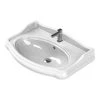 Nameeks Traditional Wall Mounted Bathroom Sink in White 2 Nameeks Traditional Wall Mounted Bathroom Sink in White -Bathroom Sinks Sales white nameeks wall mount sinks cerastyle 030300 u one hole 64 1000