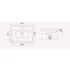 Nameeks Frame Wall Mounted Bathroom Sink in White 7 Nameeks Frame Wall Mounted Bathroom Sink in White -Bathroom Sinks Sales white nameeks wall mount sinks cerastyle 031000 u one hole 4f 1000