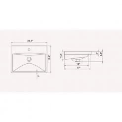 Nameeks Elite Wall Mounted Bathroom Sink in White 7 Nameeks Elite Wall Mounted Bathroom Sink in White -Bathroom Sinks Sales white nameeks wall mount sinks cerastyle 032000 u one hole 4f 1000