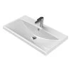 Nameeks Elite Wall Mounted Bathroom Sink in White -Bathroom Sinks Sales white nameeks wall mount sinks cerastyle 032200 u one hole 64 1000