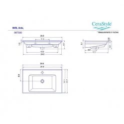Nameeks Arte Wall Mounted Bathroom Sink in White -Bathroom Sinks Sales white nameeks wall mount sinks cerastyle 067300 u one hole 4f 1000
