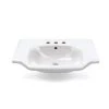 Nameeks Yeni Klasik Wall Mounted Vessel Bathroom Sink in White with 3 Faucet Holes 1 Nameeks Yeni Klasik Wall Mounted Vessel Bathroom Sink in White with 3 Faucet Holes -Bathroom Sinks Sales white nameeks wall mount sinks cerastyle 081000 u three hole 64 1000