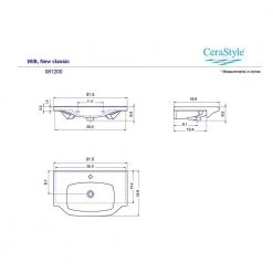 Nameeks Yeni Klasik Wall Mounted Vessel Bathroom Sink in White with 3 Faucet Holes 5 Nameeks Yeni Klasik Wall Mounted Vessel Bathroom Sink in White with 3 Faucet Holes -Bathroom Sinks Sales white nameeks wall mount sinks cerastyle 081200 u three hole c3 1000