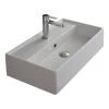Nameeks Teorema Wall Mounted Bathroom Sink in White -Bathroom Sinks Sales white nameeks wall mount sinks scarabeo 5001 one hole 64 1000