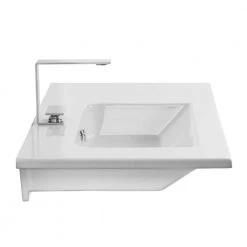 Nameeks Etra Wall Mounted Bathroom Sink in White -Bathroom Sinks Sales white nameeks wall mount sinks scarabeo 5211 one hole 1f 1000