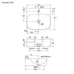 Nameeks Moon Wall Mounted Bathroom Sink in White 7 Nameeks Moon Wall Mounted Bathroom Sink in White -Bathroom Sinks Sales white nameeks wall mount sinks scarabeo 5507 one hole 4f 1000