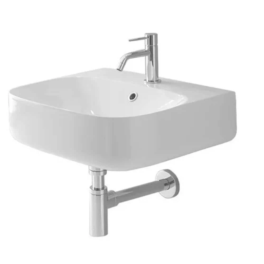 Nameeks Moon Wall Mounted Bathroom Sink in White 3 Nameeks Moon Wall Mounted Bathroom Sink in White