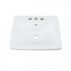 RENOVATORS SUPPLY MANUFACTURING WeeWash 21-1/2 in. H Child Pedestal Bathroom Sink in White with Overflow -Bathroom Sinks Sales white pedestal sinks 10686 a0 1000