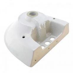 RENOVATORS SUPPLY MANUFACTURING Ondine 16 in. Small Pedestal Combo Bathroom Sink in White with Overflow -Bathroom Sinks Sales white pedestal sinks 11863 1d 1000