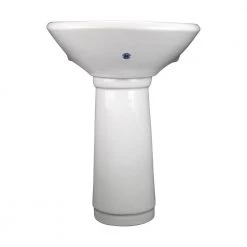 RENOVATORS SUPPLY MANUFACTURING Lil Tykes 20-3/4 in. Height Child Pedestal Combo Bathroom Sink in White with Overflow -Bathroom Sinks Sales white pedestal sinks 11869 44 1000