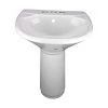 RENOVATORS SUPPLY MANUFACTURING Lil Tykes 20-3/4 in. Height Child Pedestal Combo Bathroom Sink in White with Overflow -Bathroom Sinks Sales white pedestal sinks 11869 64 1000