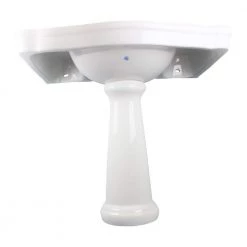 RENOVATORS SUPPLY MANUFACTURING Darbyshire 33-1/2 in. Pedestal Combo Bathroom Sink in White with Overflow 16 RENOVATORS SUPPLY MANUFACTURING Darbyshire 33-1/2 in. Pedestal Combo Bathroom Sink in White with Overflow -Bathroom Sinks Sales white pedestal sinks 13282 1d 1000